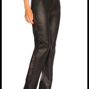 Flour de Mal leather and lace pants